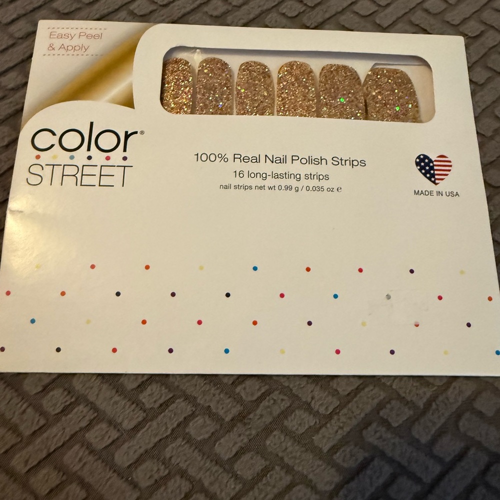 Color Street Gold Party Nail Polish Strips